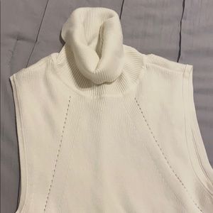 White House black market white turtle neck sweater